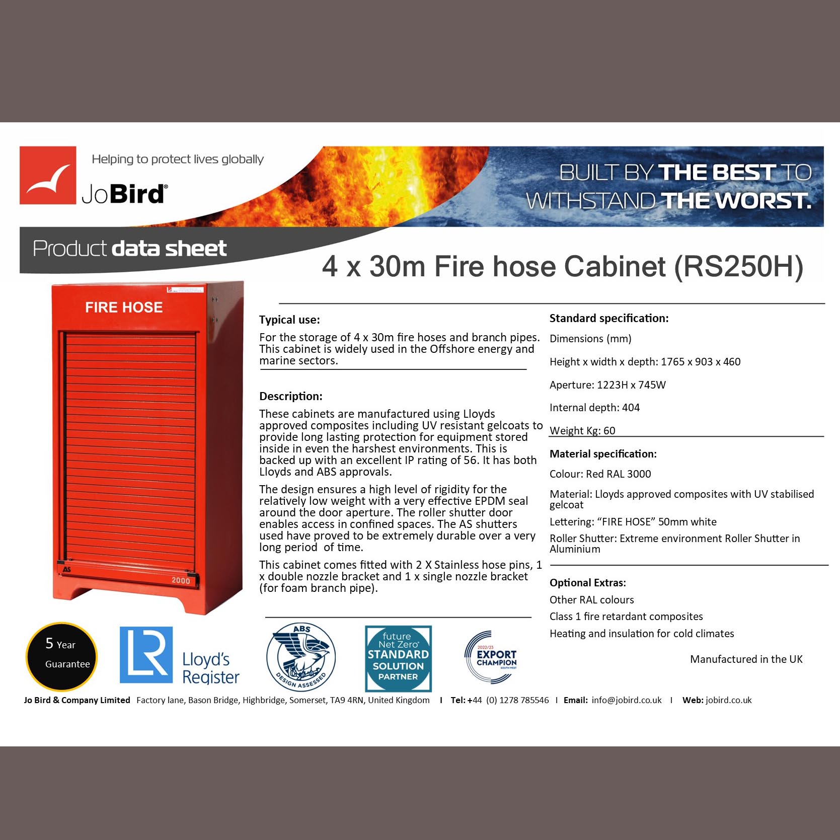 RS250H Datasheet can be downloaded from link shown below