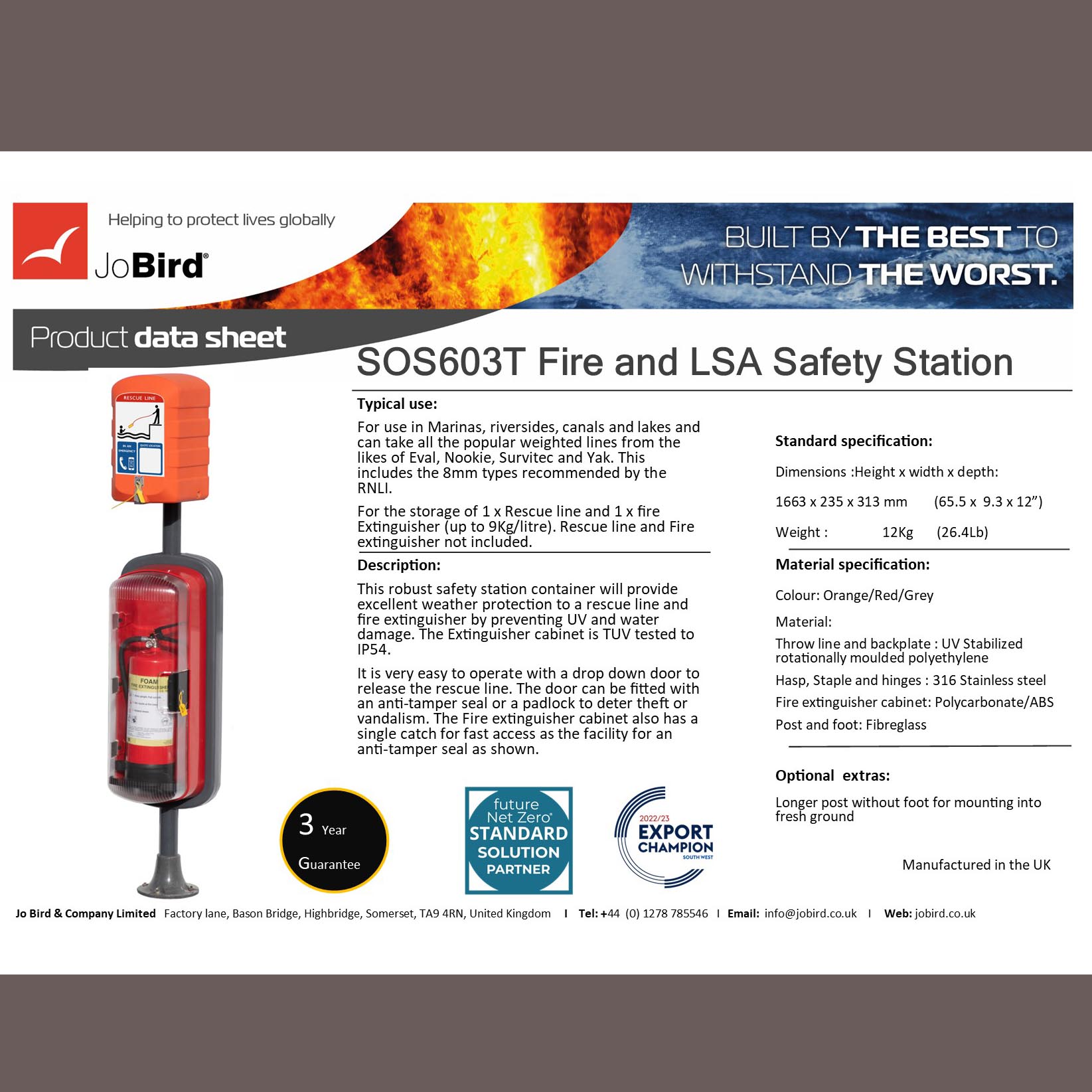 Marina Safety station (SOS603T) - Image 4