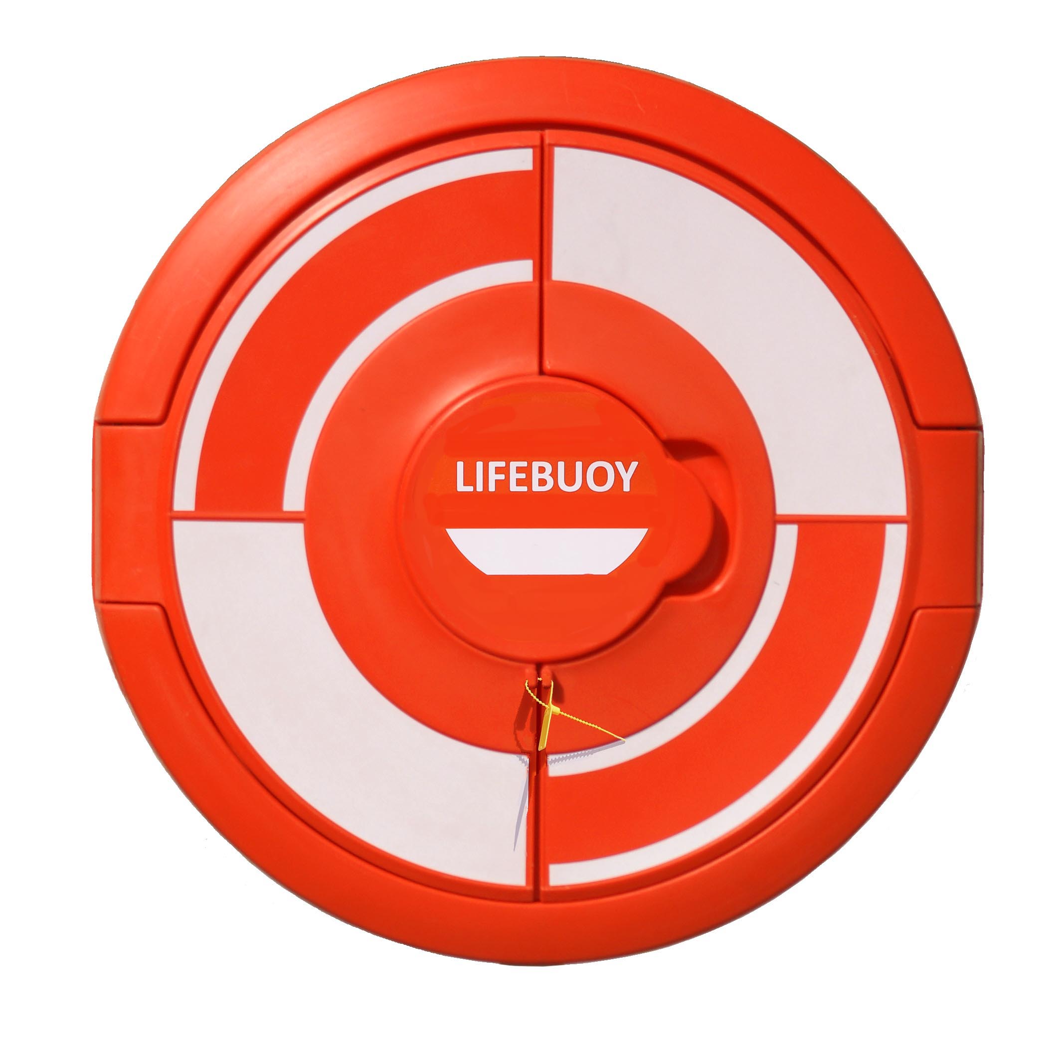 SOS700 Lifebuoy housing by JoBird. Shown with anti-tamper seal