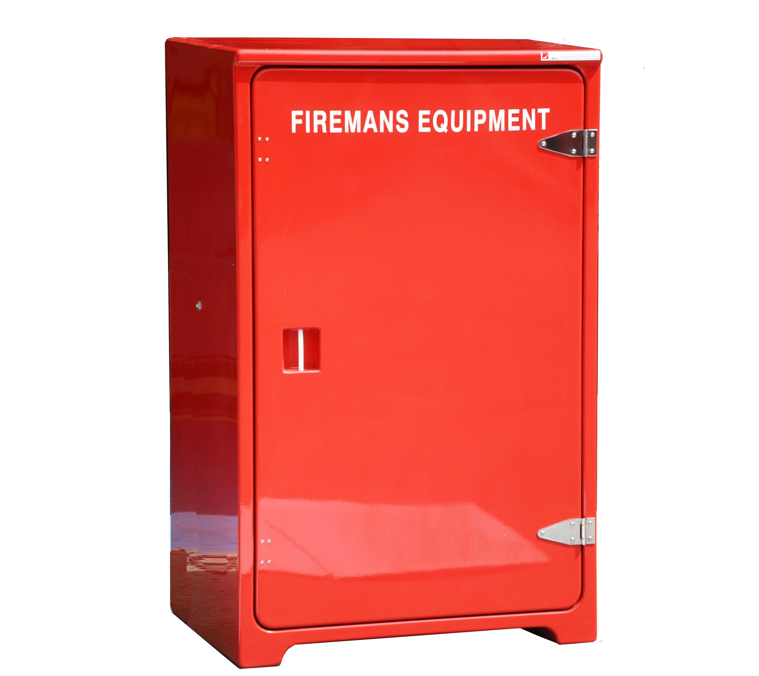 JB08.600FE in RAL3000 with Firemans equipment lettering