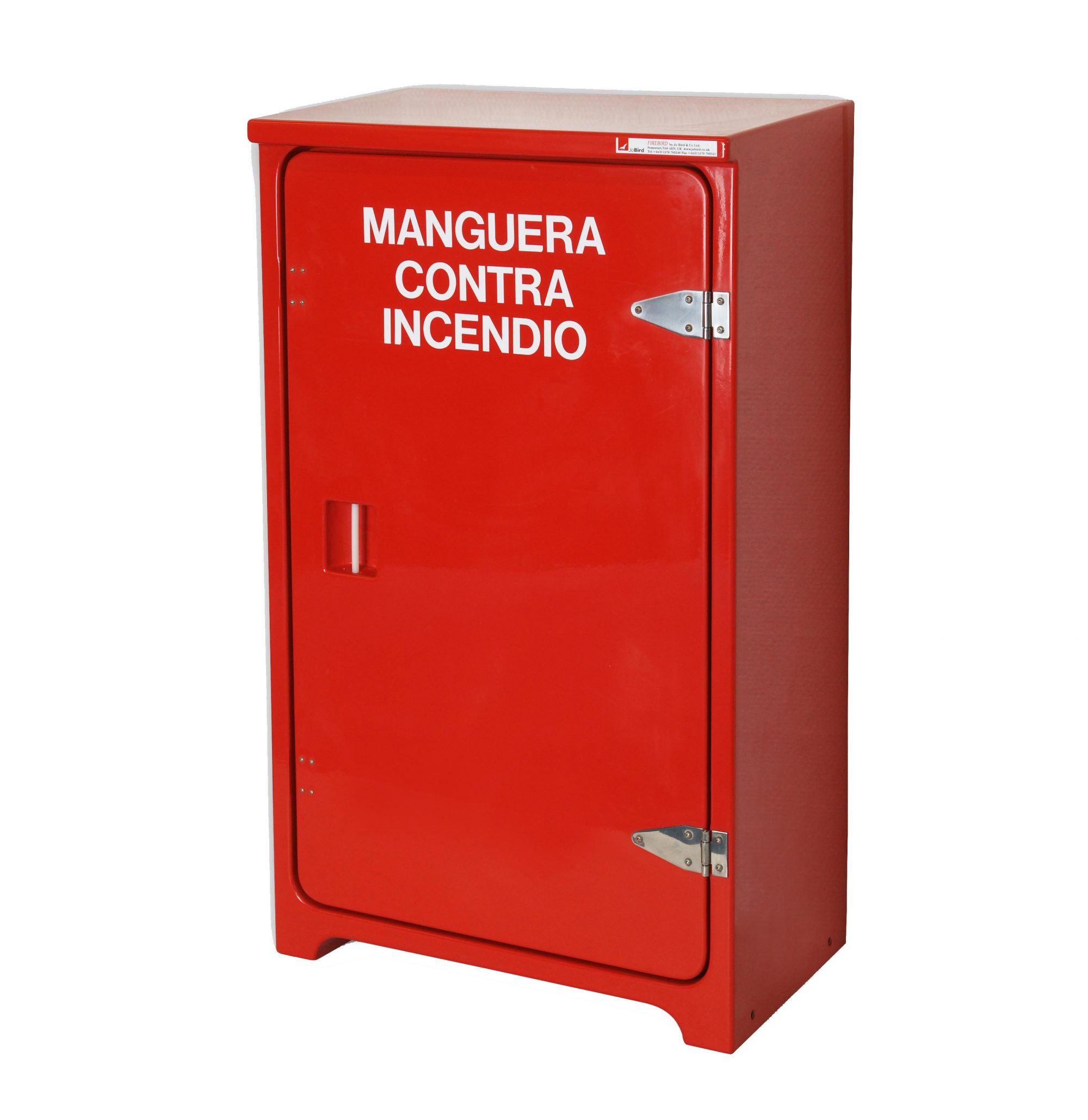 JB10 Wide JB10H Fire hose cabinet by Jo Bird. Manufactured in Dubai