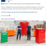 Guy and Nick Atkins surrounded by a selection of Jo Bird cabinets at the factory in Somerset.