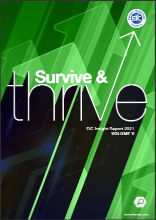 Front cover image of EIC Thrive and Survive report 2021
