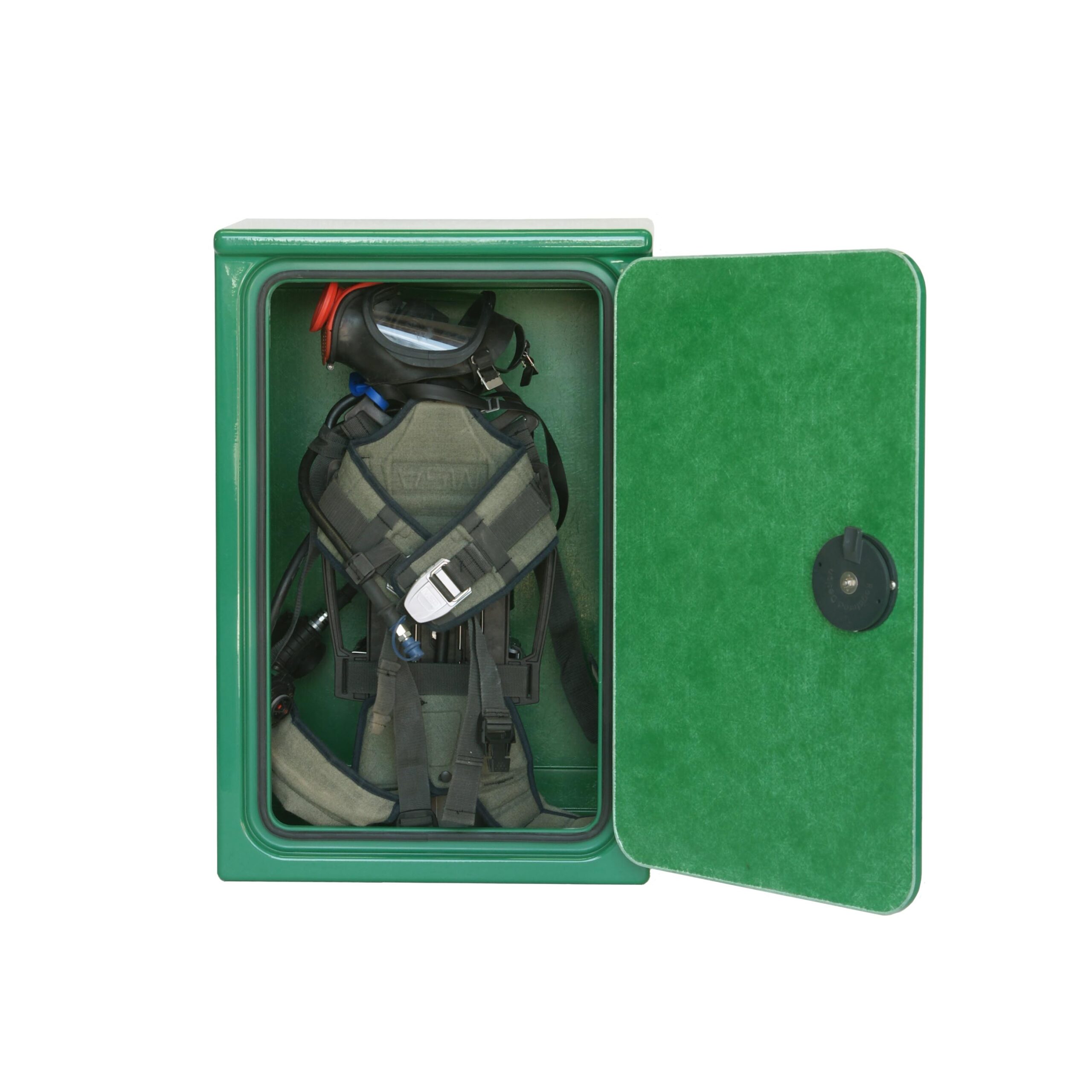 JB83BA by Jo Bird with door open and an SCBA fitted inside