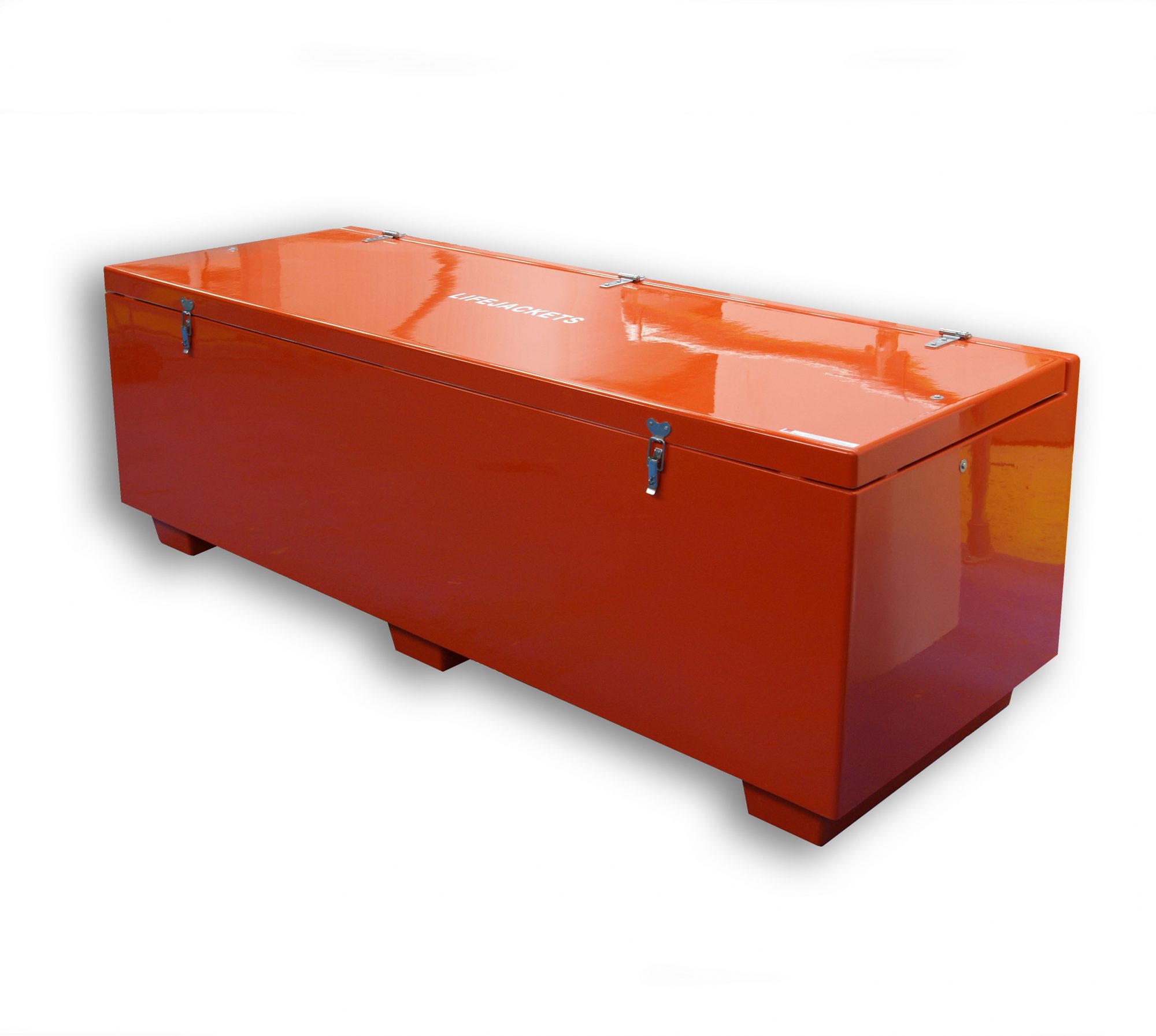 JB74 Life jacket chests by Jo Bird in orange RAL 2009