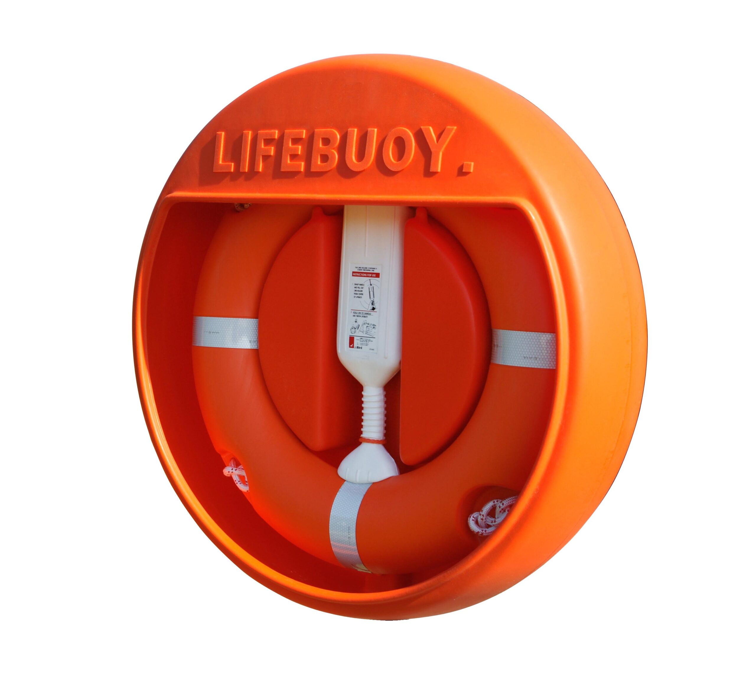 SOS4 shown with optional lifebuoy and throwing line