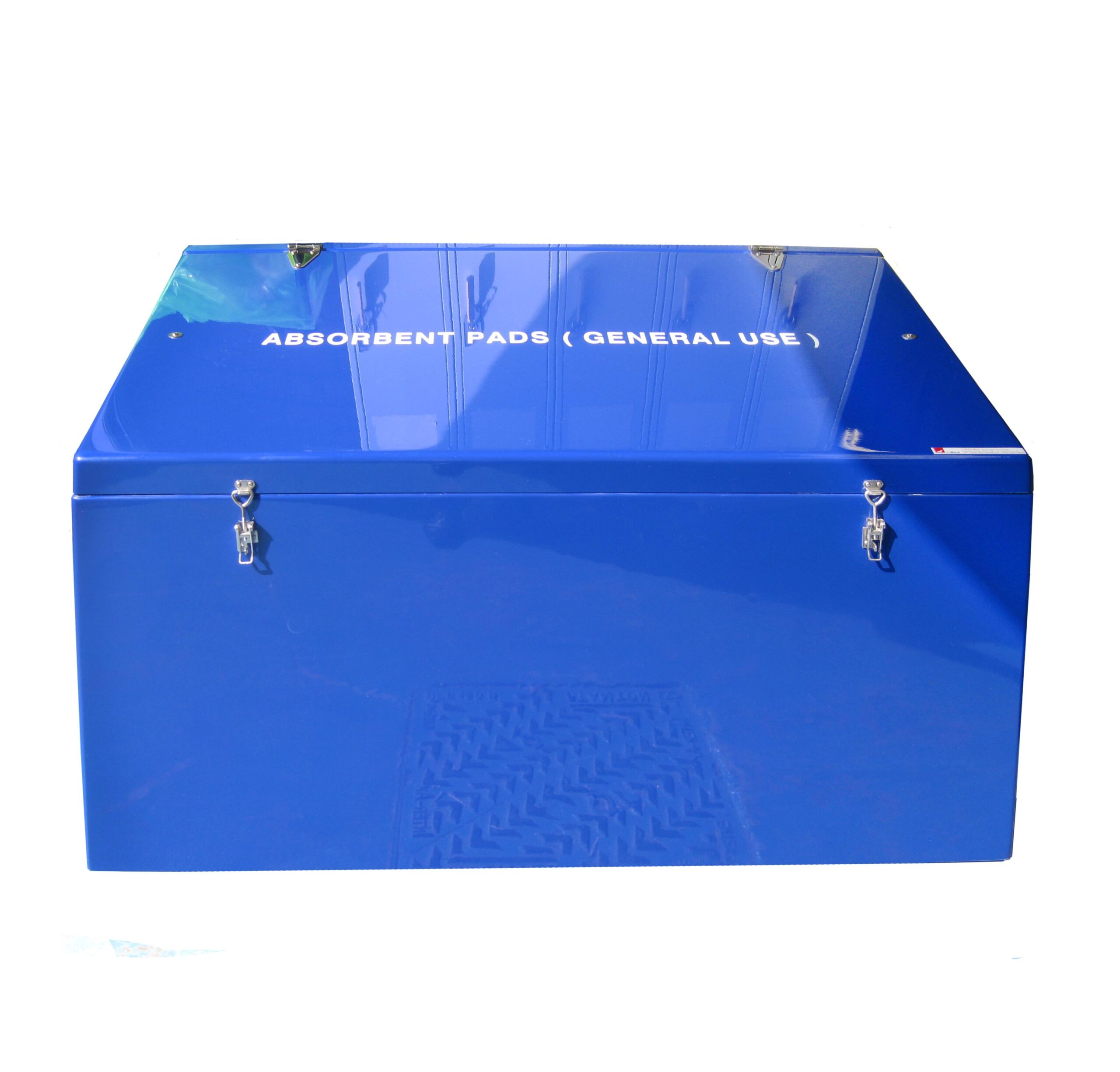 JB73 in blue RAL5002 and labelled Absorbent pads