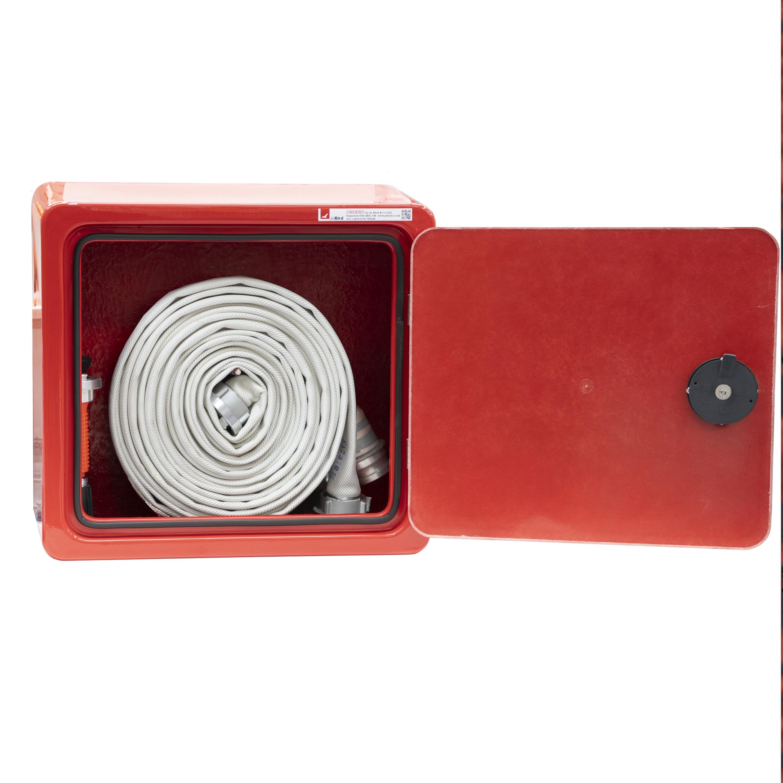 JB85.360H with two marine 25m fire hoses and nozzles