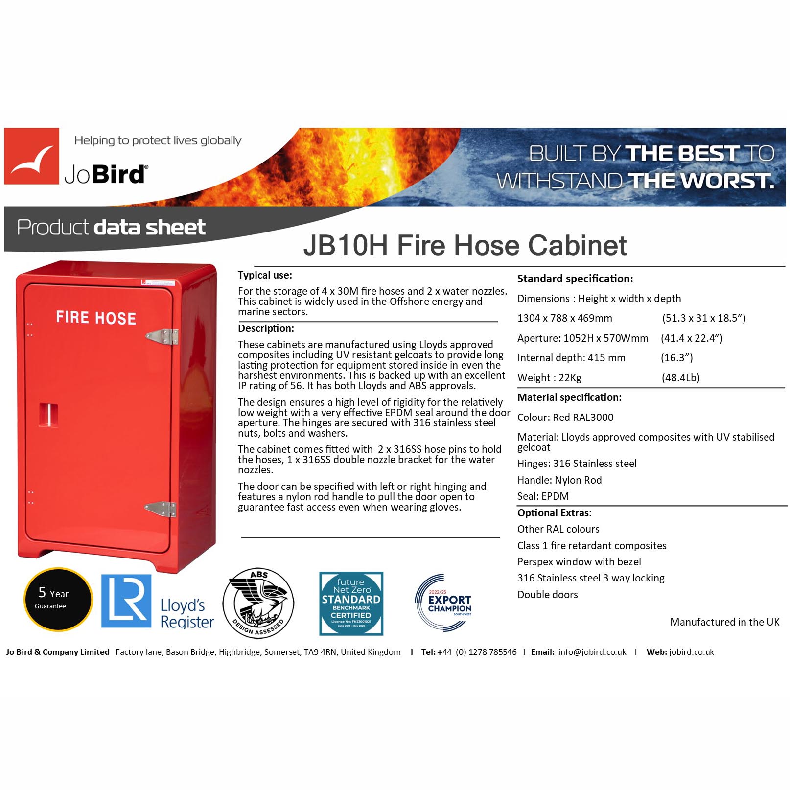 4 x 30M Fire Hose cabinet (JB10H) - Image 6