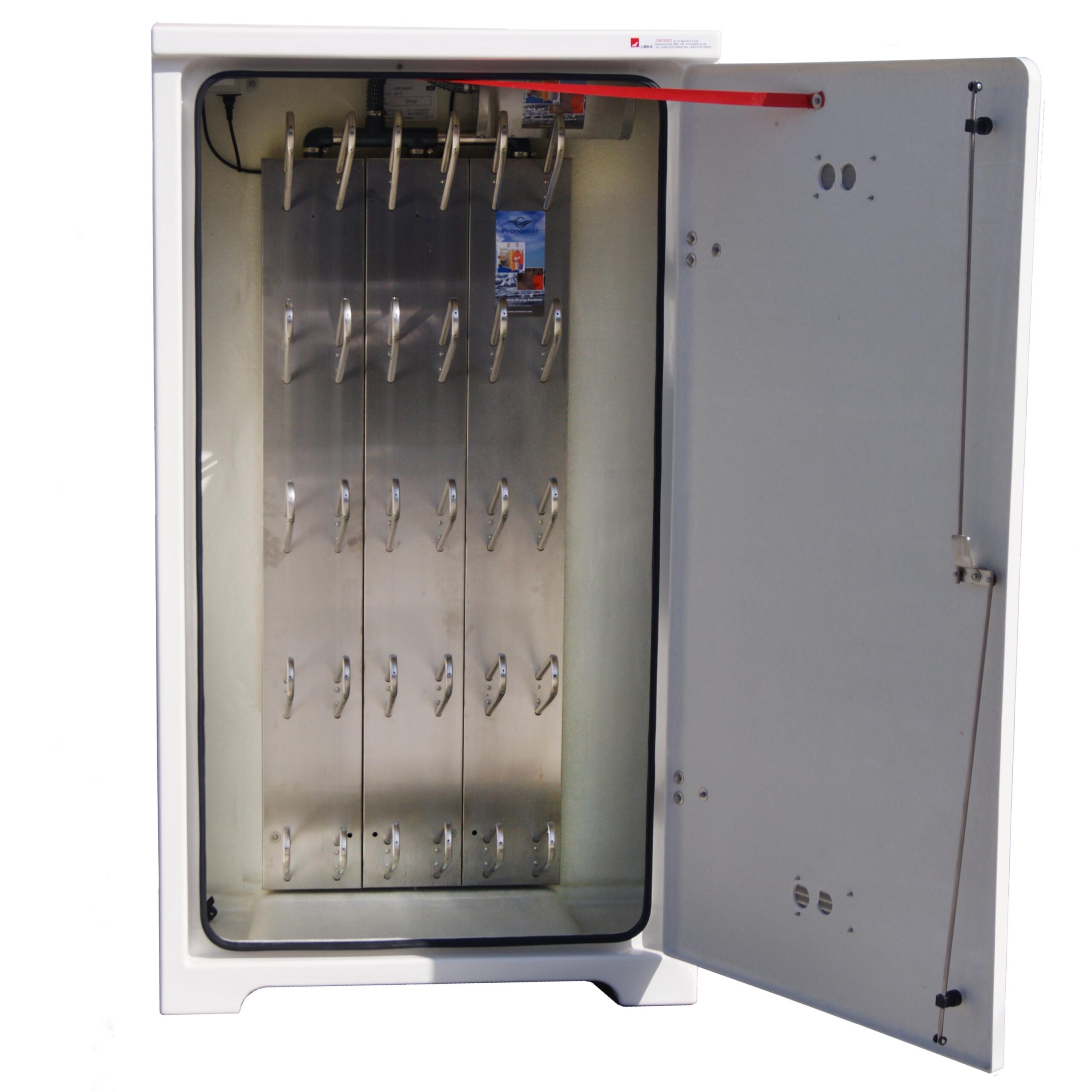 JB18 Drying cabinet by Jo Bird showing boot drying hangers