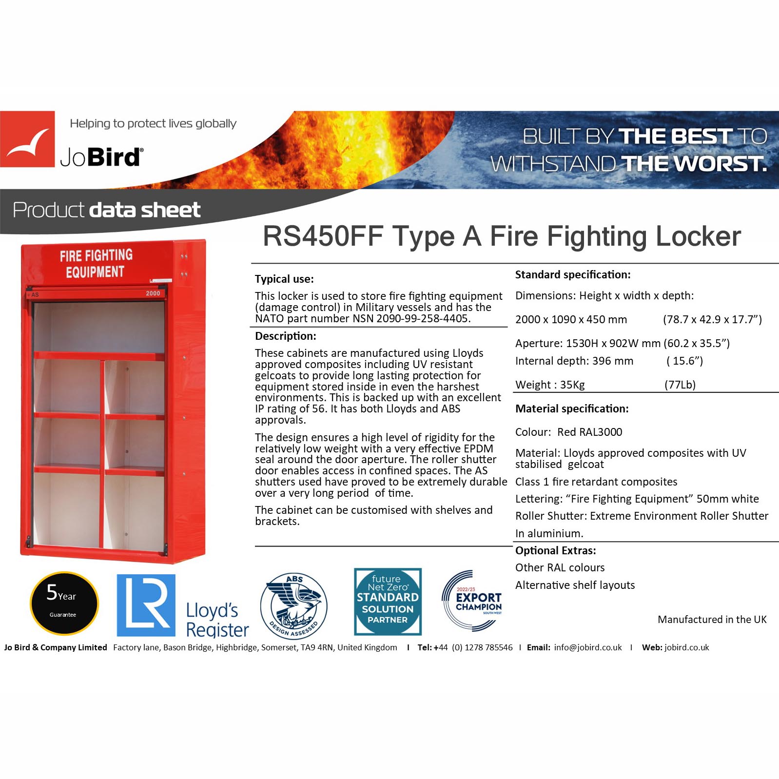 Fire Equipment Locker (RS450FF Type A) - Image 6