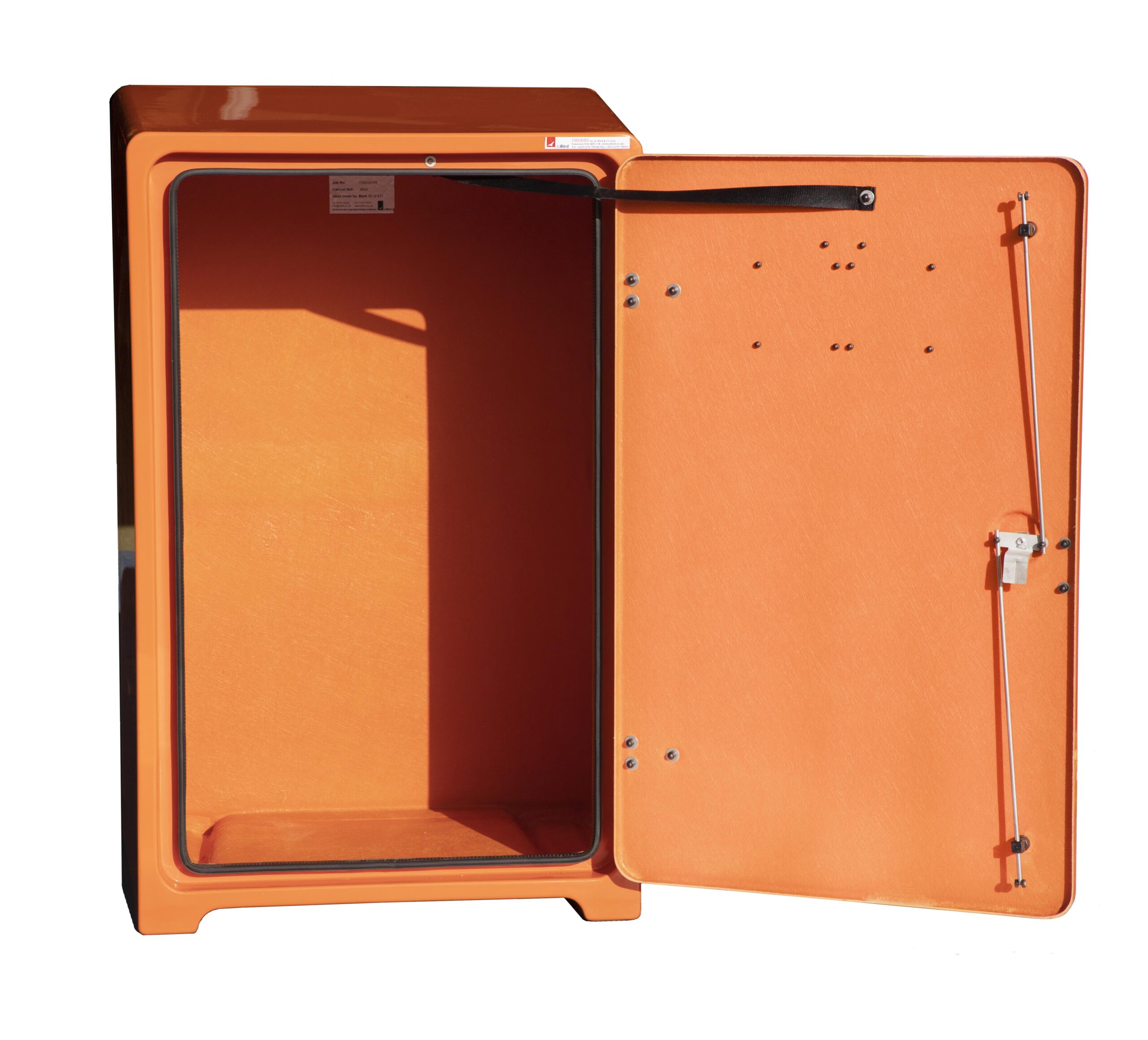 JB29 with door open and showing 316 stainless steel 3 way locking