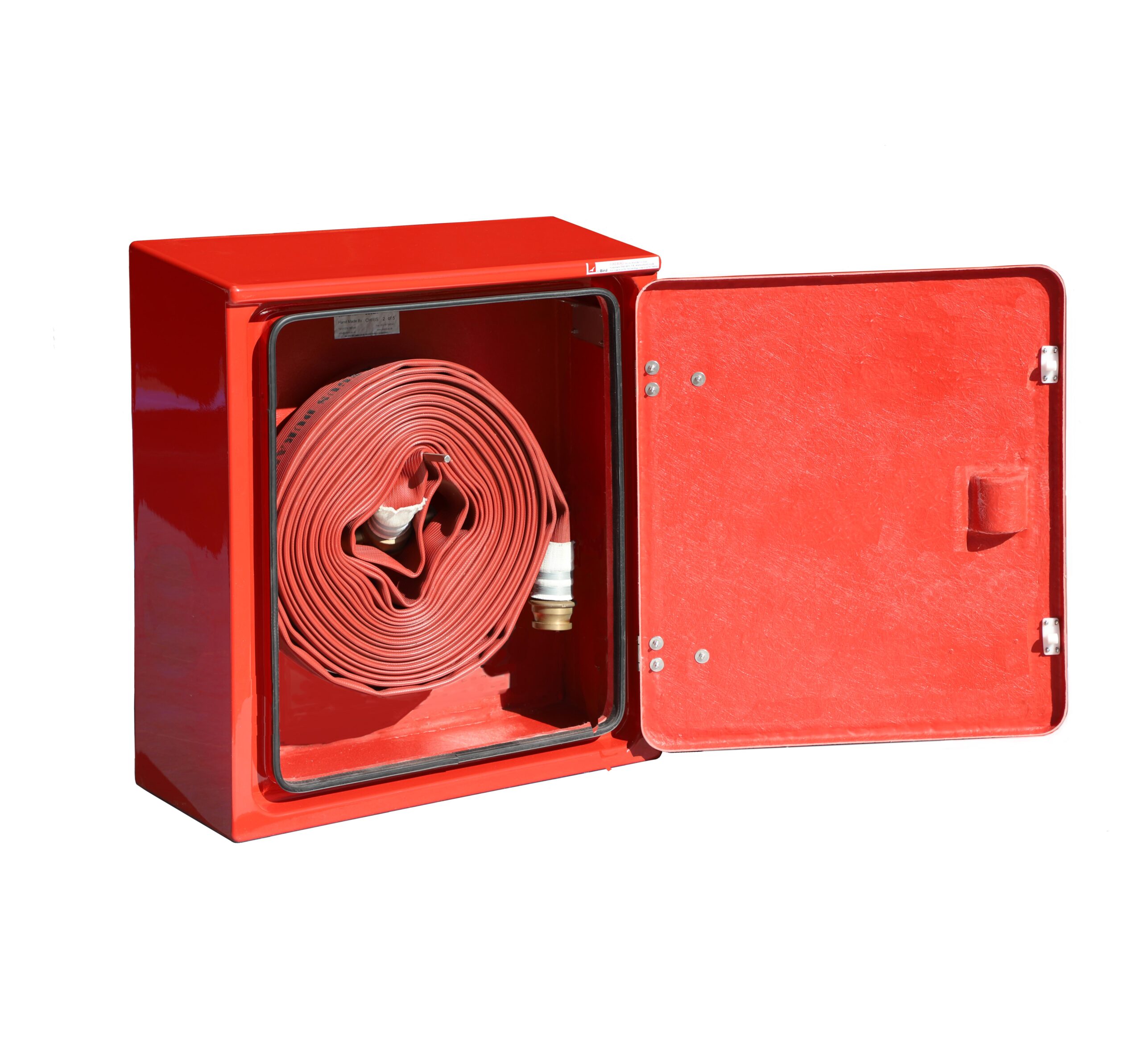 JB02H with door open and hoses fitted.